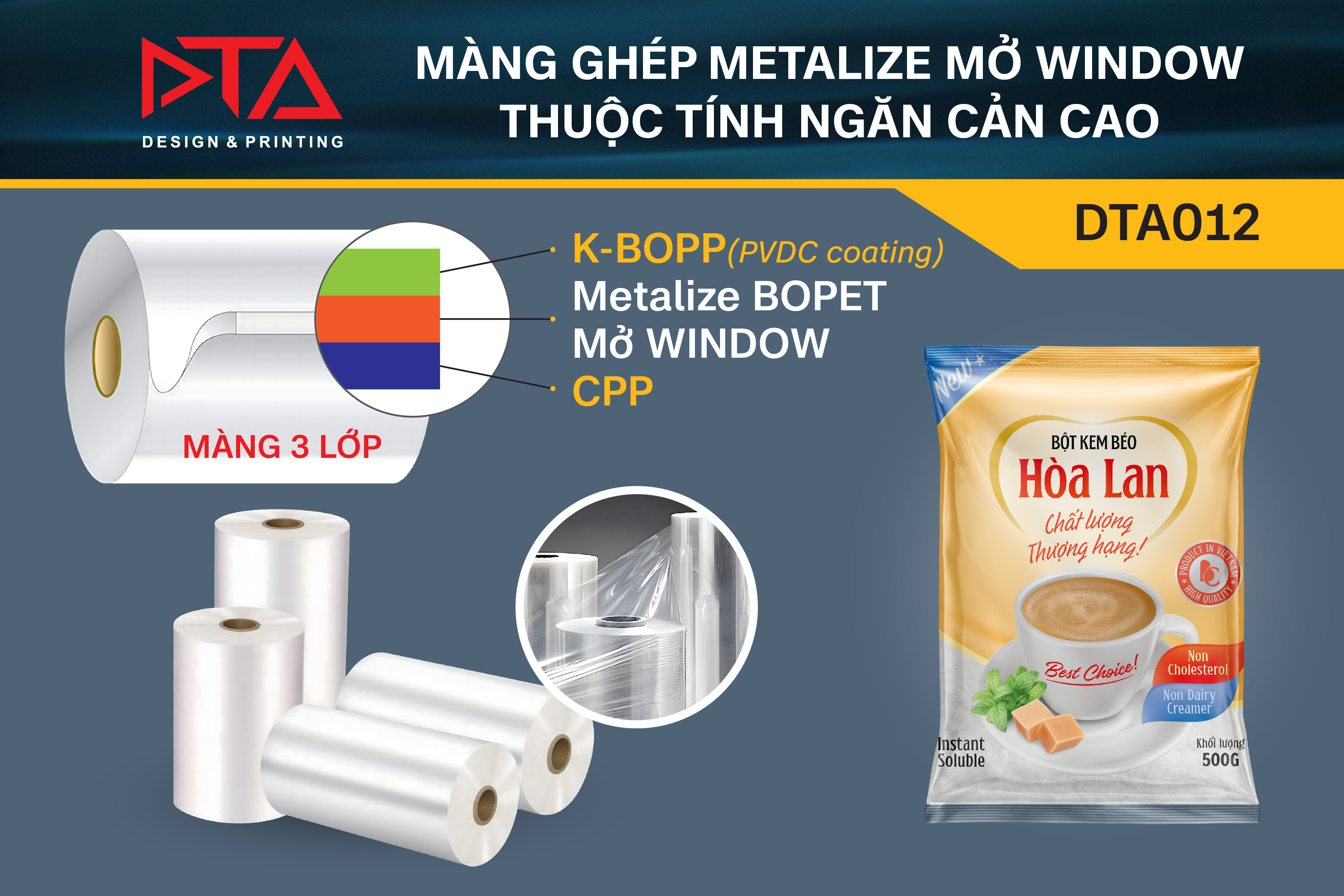 MÀNG GHÉP METALIZE MỞ WINDOW THUỘC TÍNH NGĂN CẢN CAO