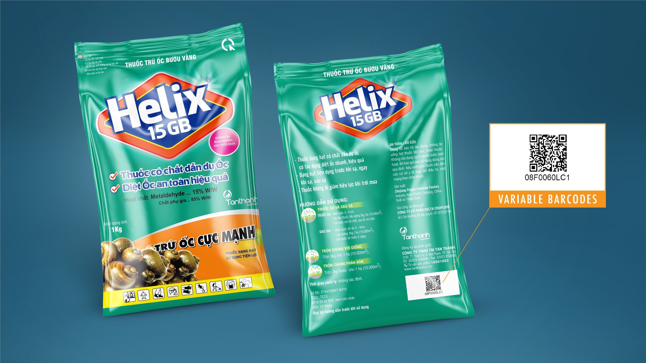 THUỐC TRỪ ỐC BƯƠU VÀNG HELIX 15GB