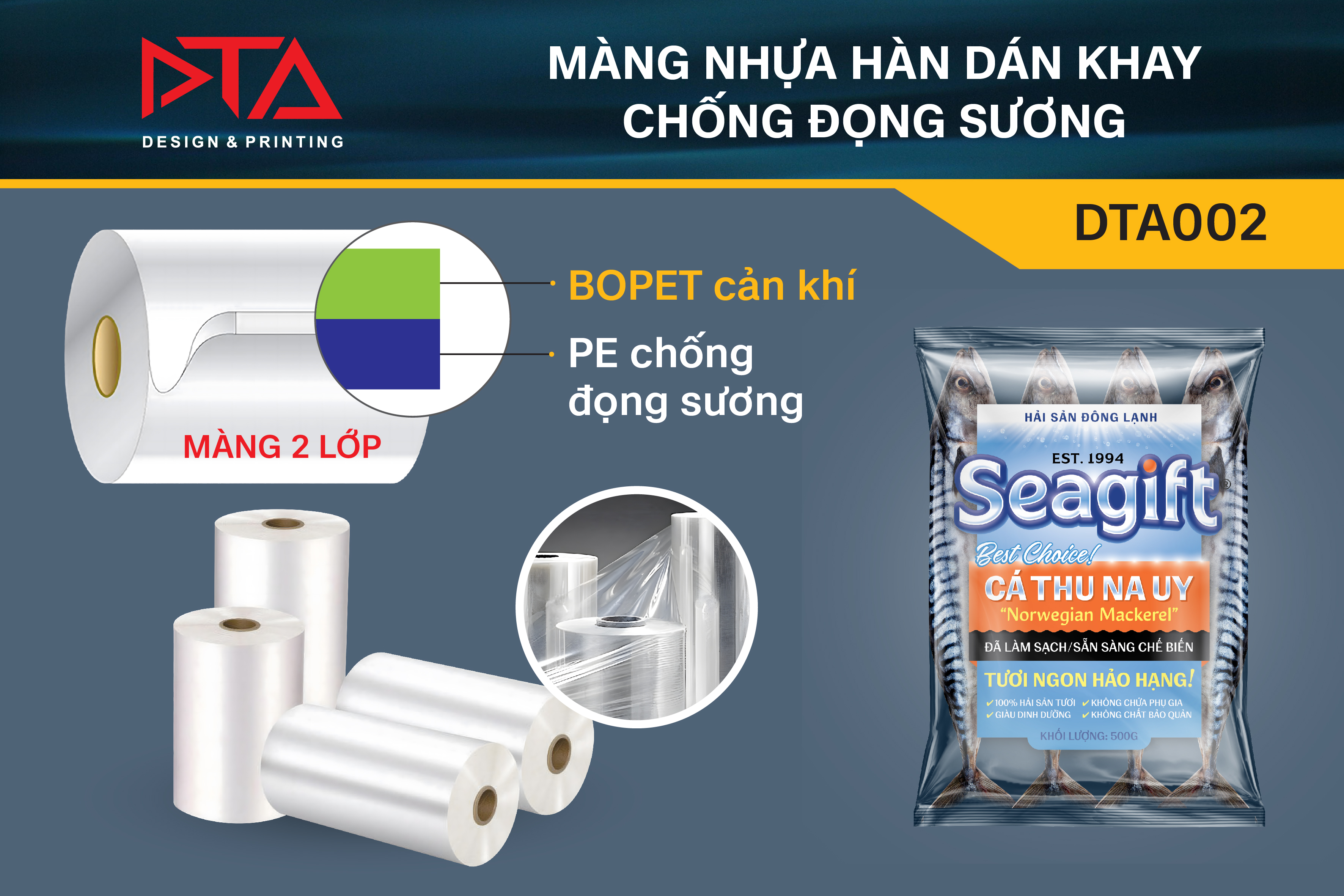 MÀNG NHỰA HÀN DÁN KHAY CHỐNG ĐỌNG SƯƠNG